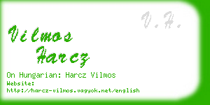 vilmos harcz business card